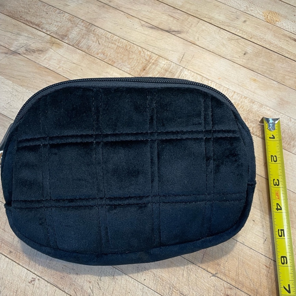 Chic Black Quilted Crossbody or Belt Bag